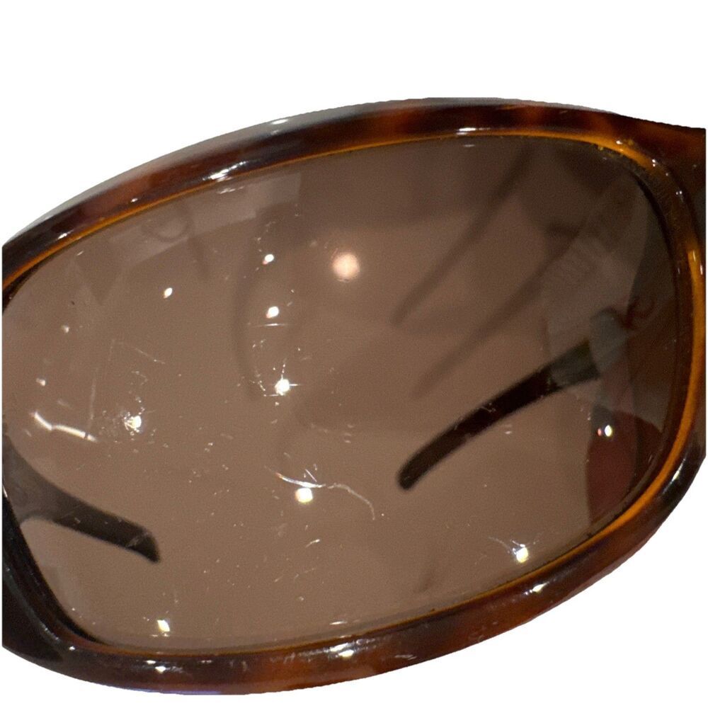 Vintage Y2K Chanel 6030 Tortoise CC Logo Sunglasses Brown Gold Logo Italy - Picture 12 of 16